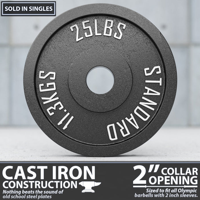Synergee Standard Metal Weight Plates - Sweatfully
