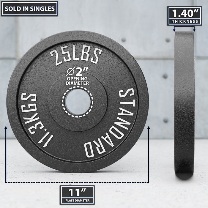 Synergee Standard Metal Weight Plates - Sweatfully