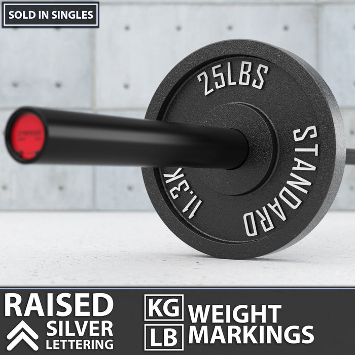 Synergee Standard Metal Weight Plates - Sweatfully