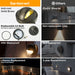 Gardenreet Solid Brass Low Voltage Landscape LED Deck Lights for Outdoor House Wall Step Lamp without G4 Bulb - Bronze/Black(2601) - Sweatfully
