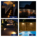 Gardenreet Solid Brass Low Voltage Landscape LED Deck Lights for Outdoor House Wall Step Lamp without G4 Bulb - Bronze/Black(2601) - Sweatfully