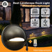 Gardenreet Solid Brass Low Voltage Landscape LED Deck Lights for Outdoor House Wall Step Lamp without G4 Bulb - Bronze/Black(2601) - Sweatfully