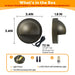 Gardenreet Solid Brass Low Voltage Landscape LED Deck Lights for Outdoor House Wall Step Lamp without G4 Bulb - Bronze/Black(2601) - Sweatfully