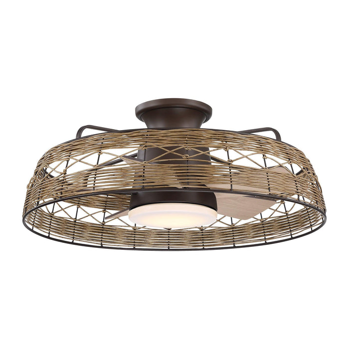 27" Farmhouse Reversible Flush Mount Ceiling Fan - Sweatfully