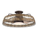 27" Farmhouse Reversible Flush Mount Ceiling Fan - Sweatfully