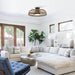 27" Farmhouse Reversible Flush Mount Ceiling Fan - Sweatfully