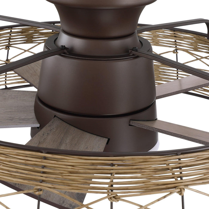 27" Farmhouse Reversible Flush Mount Ceiling Fan - Sweatfully