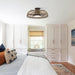 27" Farmhouse Reversible Flush Mount Ceiling Fan - Sweatfully