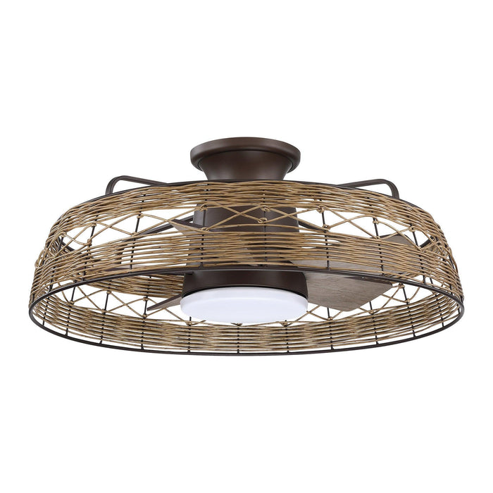27" Farmhouse Reversible Flush Mount Ceiling Fan - Sweatfully