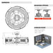 27" Wright Modern DC Motor Downrod Mount Reversible Crystal Ceiling Fan with Lighting and Remote Control - Sweatfully