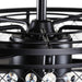 27" Wright Modern DC Motor Downrod Mount Reversible Crystal Ceiling Fan with Lighting and Remote Control - Sweatfully