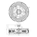 27" Wright Modern DC Motor Downrod Mount Reversible Crystal Ceiling Fan with Lighting and Remote Control - Sweatfully