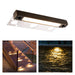 Gardenreet LED Hardscape Light,Cast Brass Housing,Integrated 3W 2700/3000K LED Light Source, LED Step Light, 7 Inches Long,Low Voltage 12V AC/DC (2701) - Sweatfully