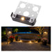 Gardenreet LED Hardscape Light,Cast Aluminum Housing,Integrated 1.5W 2700/3000K LED Light Source,LED Step Light,3/7/13 Inches Long,Low Voltage 12V AC/DC (2702) - Sweatfully