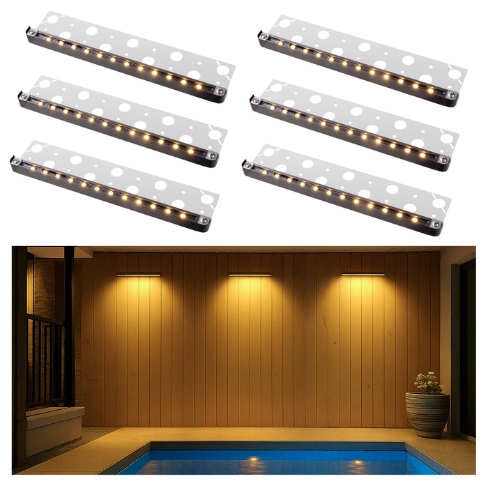 Gardenreet LED Hardscape Light,Cast Aluminum Housing,Integrated 1.5W 2700/3000K LED Light Source,LED Step Light,3/7/13 Inches Long,Low Voltage 12V AC/DC (2702) - Sweatfully