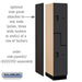 Salsbury 15" Wide Double Tier 'S' Style Designer Wood Locker - 1 Wide - 6 Feet High - 21 Inches Deep - Black - Hasps - Sweatfully