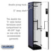 Salsbury 15" Wide Double Tier 'S' Style Designer Wood Locker - 1 Wide - 6 Feet High - 21 Inches Deep - Blue - Hasps - Sweatfully