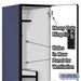 Salsbury 15" Wide Double Tier 'S' Style Designer Wood Locker - 1 Wide - 6 Feet High - 21 Inches Deep - Blue - Hasps - Sweatfully