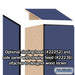 Salsbury 15" Wide Double Tier 'S' Style Designer Wood Locker - 1 Wide - 6 Feet High - 21 Inches Deep - Blue - Hasps - Sweatfully