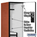 Salsbury 15" Wide Double Tier 'S' Style Designer Wood Locker - 1 Wide - 6 Feet High - 21 Inches Deep - Cherry - Hasps - Sweatfully