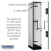 Salsbury 15" Wide Double Tier 'S' Style Designer Wood Locker - 1 Wide - 6 Feet High - 21 Inches Deep - Gray - Black Resettable Combination Locks - Sweatfully