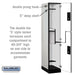 Salsbury 15" Wide Double Tier 'S' Style Designer Wood Locker - 1 Wide - 6 Feet High - 21 Inches Deep - Gray - Silver Electronic Locks - Sweatfully