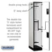 Salsbury 15" Wide Double Tier 'S' Style Designer Wood Locker - 1 Wide - 6 Feet High - 21 Inches Deep - Gray - Hasps - Sweatfully