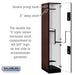 Salsbury 15" Wide Double Tier 'S' Style Designer Wood Locker - 1 Wide - 6 Feet High - 21 Inches Deep - Mahogany - Black Electronic Locks - Sweatfully