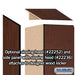 Salsbury 15" Wide Double Tier 'S' Style Designer Wood Locker - 1 Wide - 6 Feet High - 21 Inches Deep - Mahogany - Hasps - Sweatfully