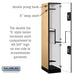 Salsbury 15" Wide Double Tier 'S' Style Designer Wood Locker - 1 Wide - 6 Feet High - 21 Inches Deep - Maple - Silver Resettable Combination Locks - Sweatfully