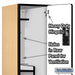 Salsbury 15" Wide Double Tier 'S' Style Designer Wood Locker - 1 Wide - 6 Feet High - 21 Inches Deep - Maple - Hasps - Sweatfully