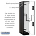 Salsbury 15" Wide Double Tier 'S' Style Designer Wood Locker - 1 Wide - 6 Feet High - 24 Inches Deep - Black - Black Resettable Combination Locks - Sweatfully