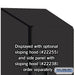 Salsbury 15" Wide Double Tier 'S' Style Designer Wood Locker - 1 Wide - 6 Feet High - 24 Inches Deep - Black - Hasps - Sweatfully