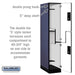 Salsbury 15" Wide Double Tier 'S' Style Designer Wood Locker - 1 Wide - 6 Feet High - 24 Inches Deep - Blue - Silver Electronic Locks - Sweatfully