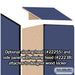 Salsbury 15" Wide Double Tier 'S' Style Designer Wood Locker - 1 Wide - 6 Feet High - 24 Inches Deep - Blue - Hasps - Sweatfully