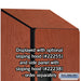 Salsbury 15" Wide Double Tier 'S' Style Designer Wood Locker - 1 Wide - 6 Feet High - 24 Inches Deep - Cherry - Hasps - Sweatfully