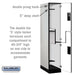 Salsbury 15" Wide Double Tier 'S' Style Designer Wood Locker - 1 Wide - 6 Feet High - 24 Inches Deep - Gray - Hasps - Sweatfully