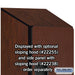 Salsbury 15" Wide Double Tier 'S' Style Designer Wood Locker - 1 Wide - 6 Feet High - 24 Inches Deep - Mahogany - Hasps - Sweatfully