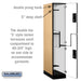 Salsbury 15" Wide Double Tier 'S' Style Designer Wood Locker - 1 Wide - 6 Feet High - 24 Inches Deep - Maple - Silver Electronic Locks - Sweatfully