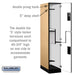 Salsbury 15" Wide Double Tier 'S' Style Designer Wood Locker - 1 Wide - 6 Feet High - 24 Inches Deep - Maple - Hasps - Sweatfully