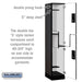 Salsbury 15" Wide Double Tier 'S' Style Designer Wood Locker - 1 Wide - 6 Feet High - 18 Inches Deep - Black - Black Electronic Locks - Sweatfully