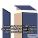 Salsbury 15" Wide Double Tier 'S' Style Designer Wood Locker - 1 Wide - 6 Feet High - 18 Inches Deep - Blue - Hasps - Sweatfully