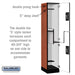 Salsbury 15" Wide Double Tier 'S' Style Designer Wood Locker - 1 Wide - 6 Feet High - 18 Inches Deep - Cherry - Silver Resettable Combination Locks - Sweatfully