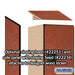 Salsbury 15" Wide Double Tier 'S' Style Designer Wood Locker - 1 Wide - 6 Feet High - 18 Inches Deep - Cherry - Hasps - Sweatfully