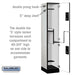 Salsbury 15" Wide Double Tier 'S' Style Designer Wood Locker - 1 Wide - 6 Feet High - 18 Inches Deep - Gray - Black Electronic Locks - Sweatfully