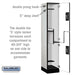 Salsbury 15" Wide Double Tier 'S' Style Designer Wood Locker - 1 Wide - 6 Feet High - 18 Inches Deep - Gray - Black Resettable Combination Locks - Sweatfully