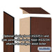 Salsbury 15" Wide Double Tier 'S' Style Designer Wood Locker - 1 Wide - 6 Feet High - 18 Inches Deep - Mahogany - Hasps - Sweatfully