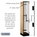 Salsbury 15" Wide Double Tier 'S' Style Designer Wood Locker - 1 Wide - 6 Feet High - 18 Inches Deep - Maple - Silver Electronic Locks - Sweatfully