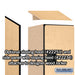 Salsbury 15" Wide Double Tier 'S' Style Designer Wood Locker - 1 Wide - 6 Feet High - 18 Inches Deep - Maple - Hasps - Sweatfully