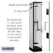 Salsbury 15" Wide Double Tier 'S' Style Designer Wood Locker - 1 Wide - 6 Feet High - 18 Inches Deep - Gray - Hasps - Sweatfully